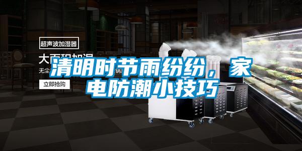 清明時節雨紛紛，家電防潮小技巧