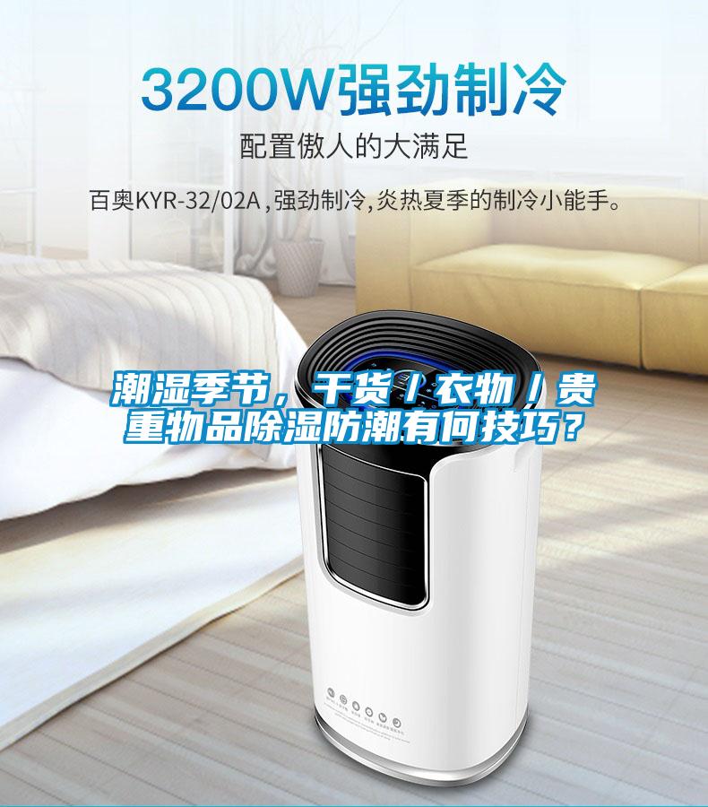 潮濕季節(jié)，干貨／衣物／貴重物品除濕防潮有何技巧？
