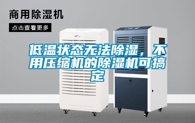 低溫狀態無法除濕，不用壓縮機的除濕機可搞定