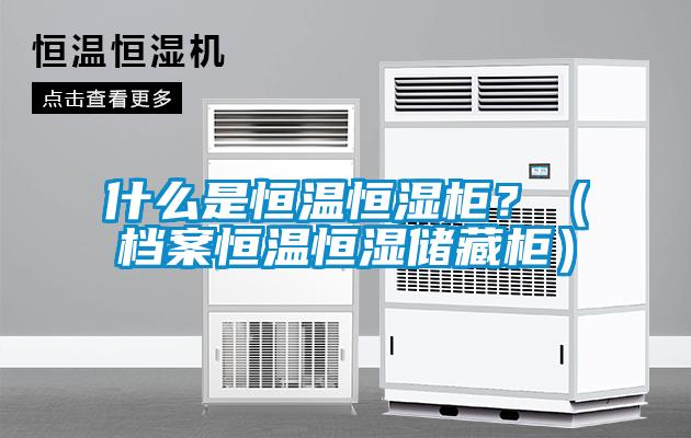 什么是恒溫恒濕柜？（檔案恒溫恒濕儲藏柜）