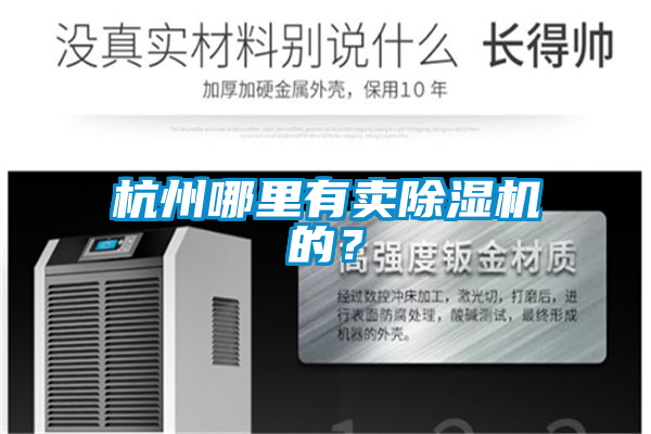 杭州哪里有賣除濕機的？