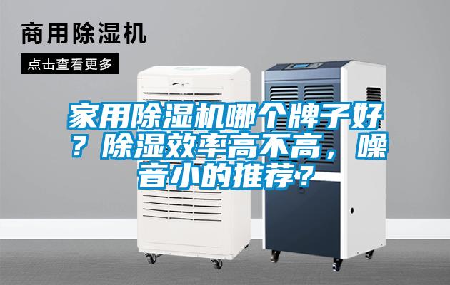 家用除濕機哪個牌子好？除濕效率高不高，噪音小的推薦？
