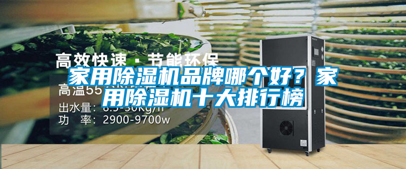 家用除濕機品牌哪個好？家用除濕機十大排行榜