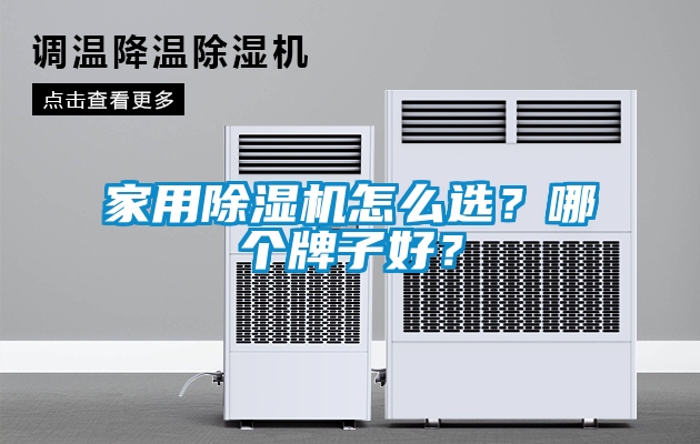 家用除濕機怎么選？哪個牌子好？
