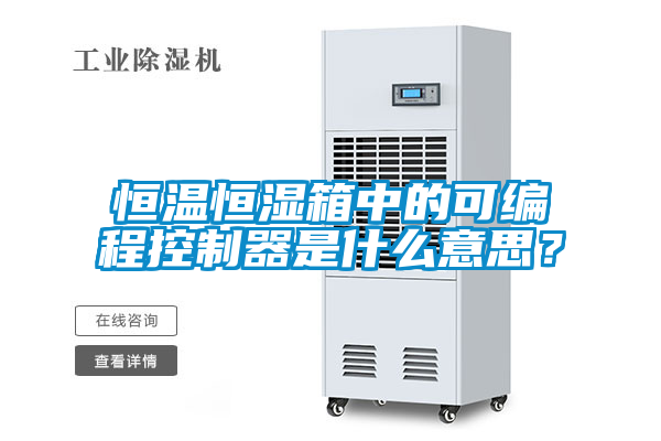 恒溫恒濕箱中的可編程控制器是什么意思？