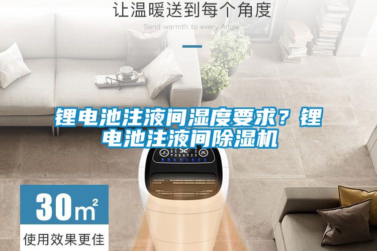 鋰電池注液間濕度要求？鋰電池注液間除濕機(jī)
